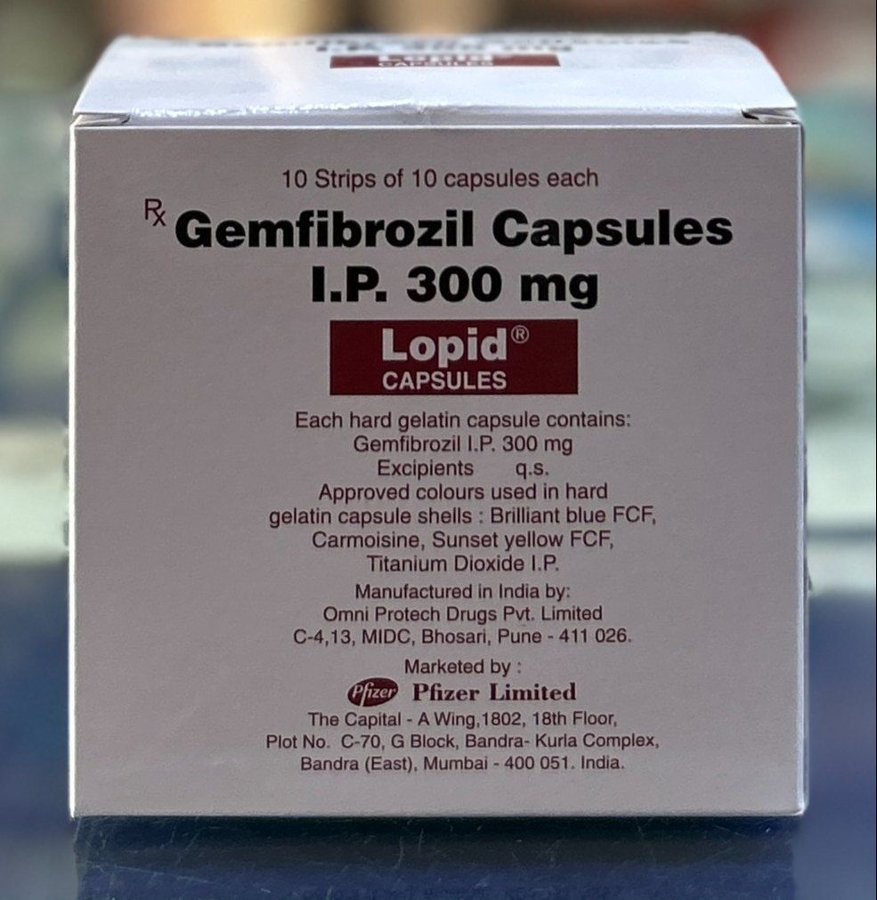 💊 کپسول لوپید جم‌فیبروزیل ۳۰۰ میلی‌گرم 💊