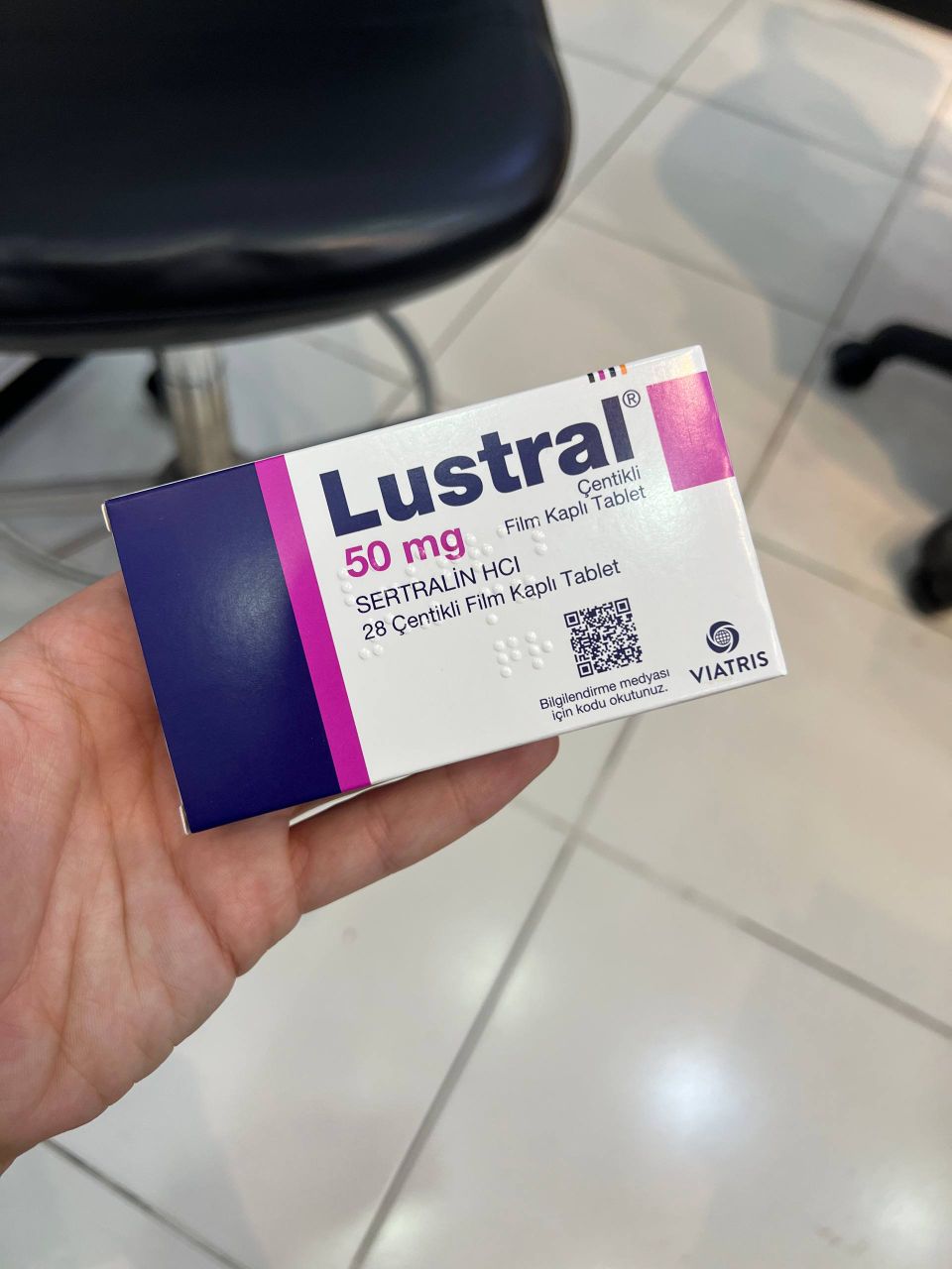 💊 قرص روکش‌دار لوسترال سرترالین ۵۰ میلی‌گرم 💊