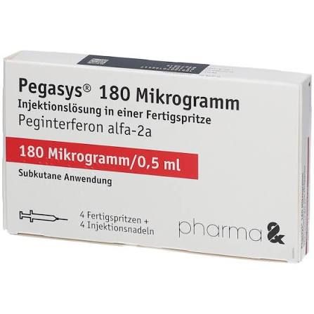 پگاسیس ۱۸۰ میکروگرم/۰.۵ میلی‌لیتر (بسته ۴ عددی)